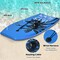 Blue Bodyboard for Surfing with Leash, Leash Wristband, and Durable Construction